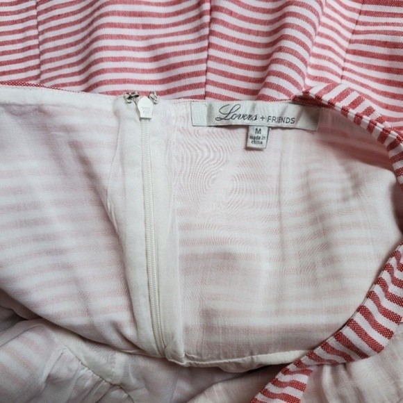 NWT Lovers + Friends × REVOLVE Candace Romper in Cherry Stripe - Picture 11 of 16